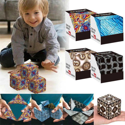 🎯72 cube shapes - a satisfying educational toy - the ever-changing magnetic Rubik's Cube