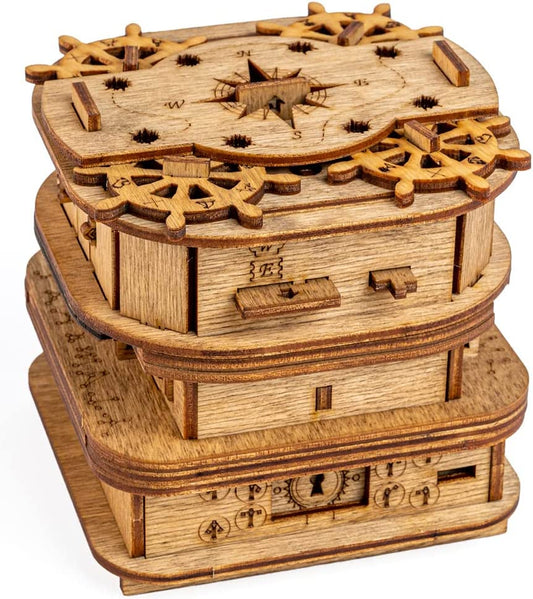 Cluebox - Escape Room in a Box Davy Jones' Locker An interactive handcrafted puzzle box. Solve the wonderful mystery of Davy Jones Locker!